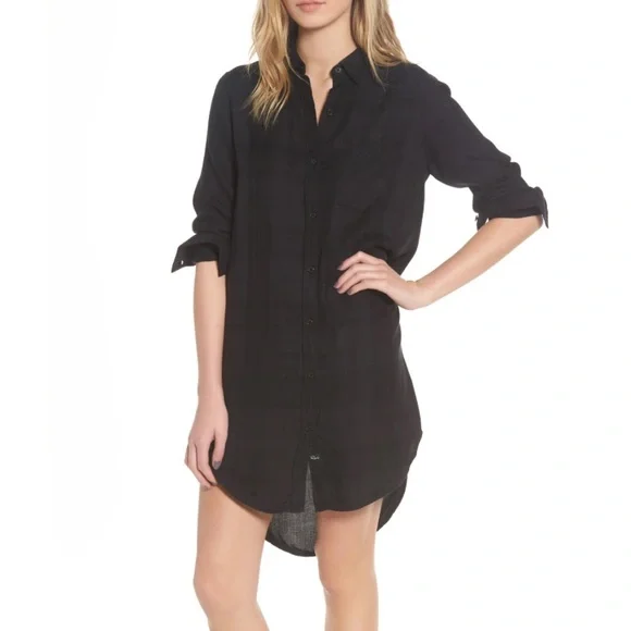 rails bianca shirt dress Rails Bianca Plaid Button-Down Shirt Dress